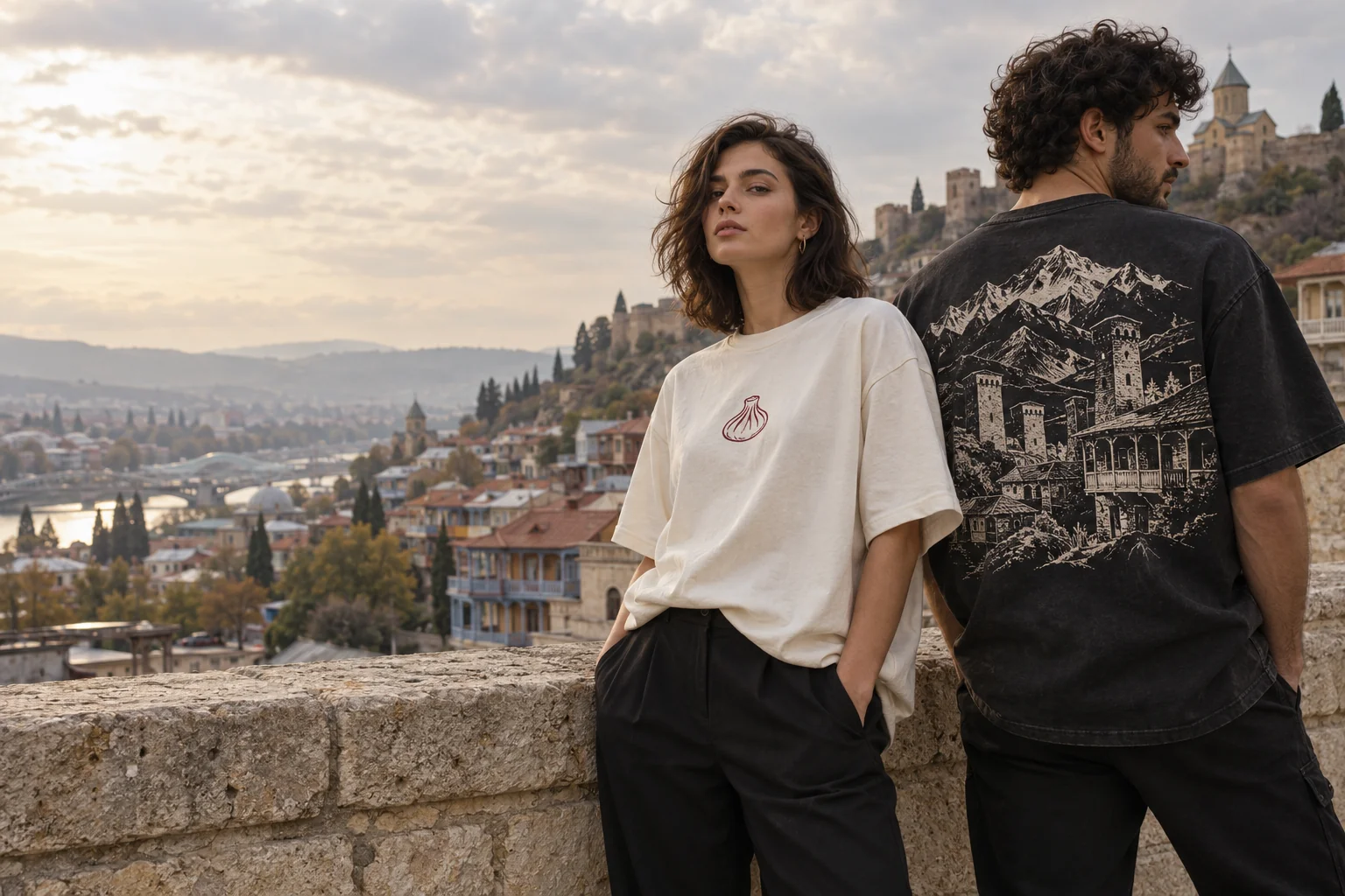 GENATSVALE clothing campaign in Tbilisi, Georgia